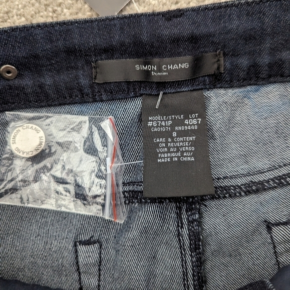 LAURA petites Simon Chang denim pants size 8 BNWT - Picture 3 of 10